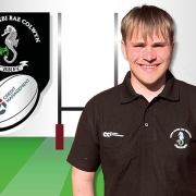 CCI Logo and Colwyn Bay Logo with a image of a young Rugby Player.