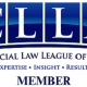 The logo of 'CLLA' in blue blocks with a curved darker blue underneath. The words Member are underneath.