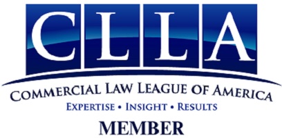 The logo of 'CLLA' in blue blocks with a curved darker blue underneath. The words Member are underneath.