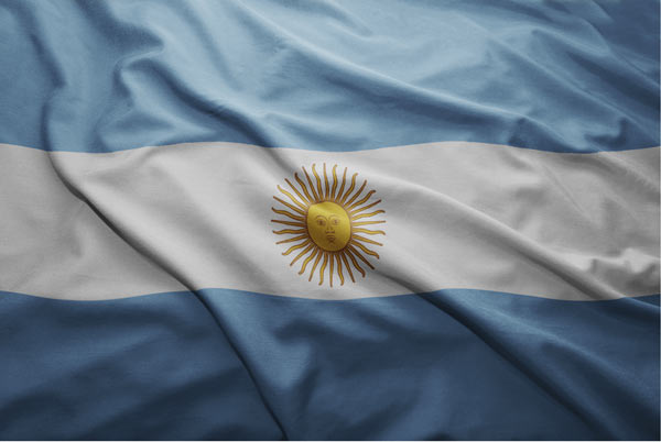 An image of the Argentina Flag.