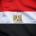 An image of the flag of Egypt.