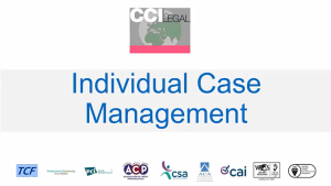 How to use our Extranet for Individual Case Management