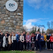An image of the CCICM staff with our visitor from Mabon ap Gwynfor.